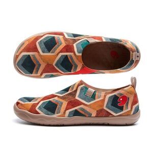 UIN Men's Loafers Travel Knitted Walking Casual Shoes (Toledo Vintage Tapestry)